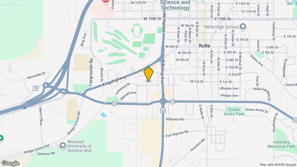 103 N Walker Ave Map and Location Details