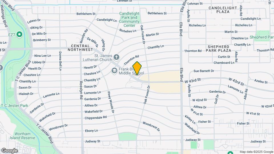 1428 W 43rd St Map and Location Details