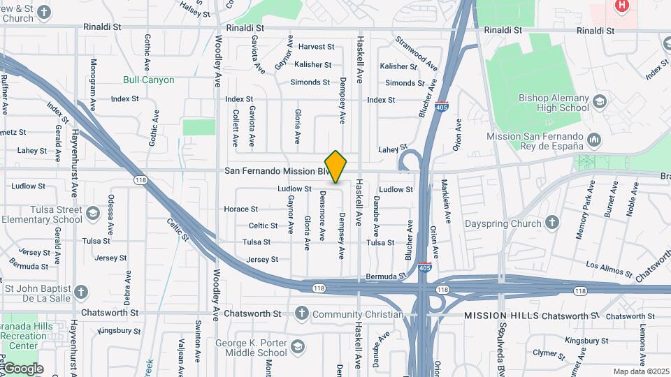 15835 Ludlow St Map and Location Details