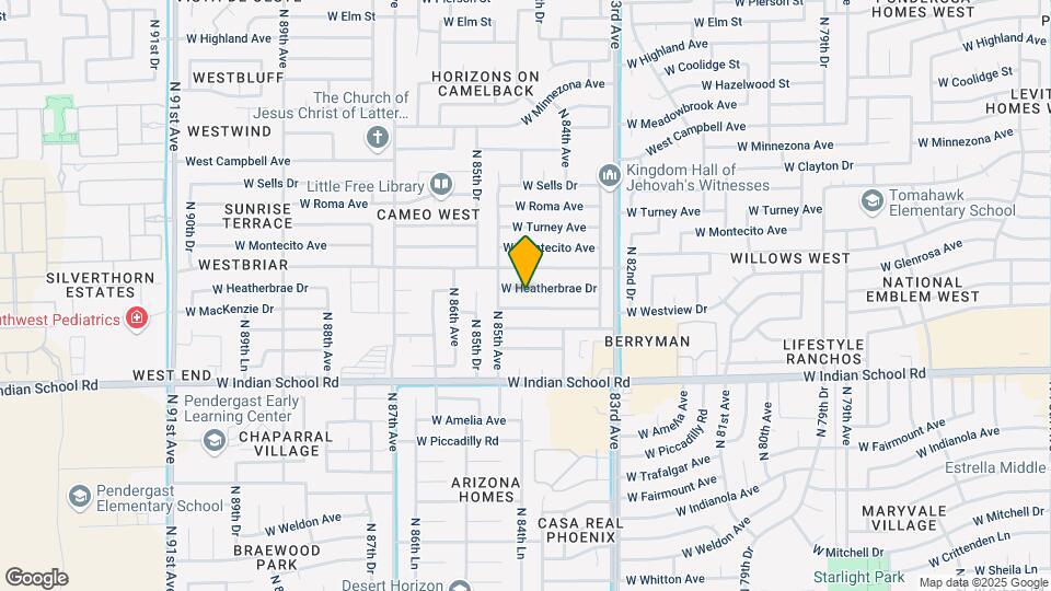 8435 W Heatherbrae Dr Map and Location Details