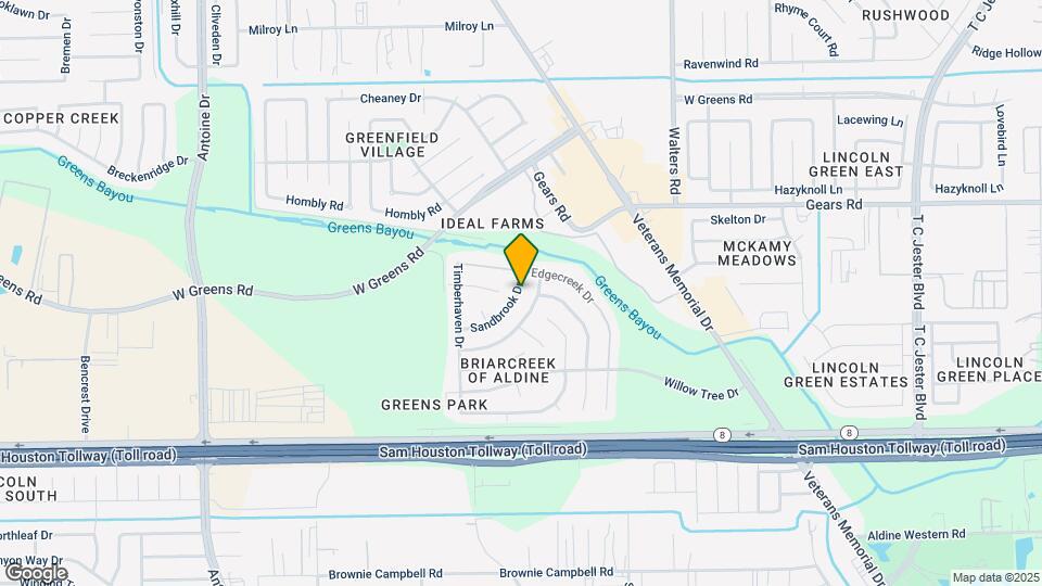 3415 Sandbrook Dr Map and Location Details