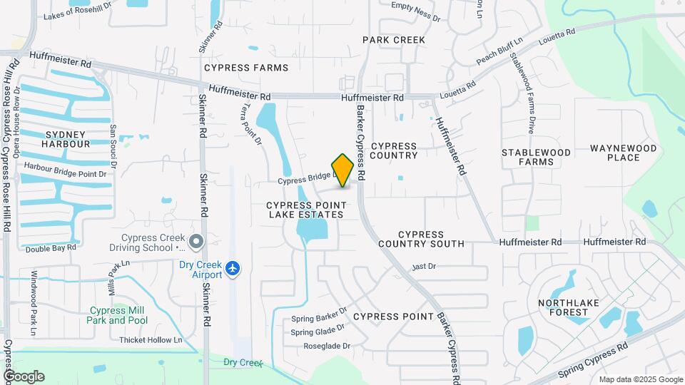 16515 Cypress Thicket Dr Map and Location Details