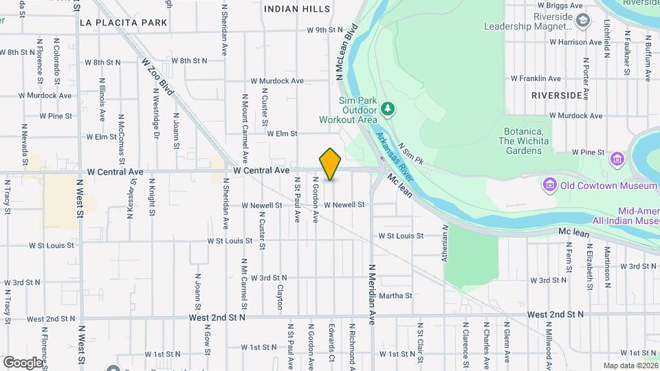 631 N Edwards Map and Location Details