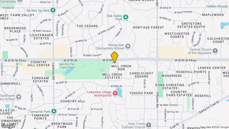 14118 W 87th Ter Map and Location Details