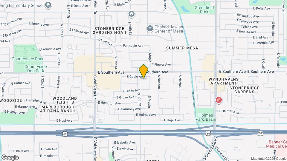 3928 E Garnet Cir Mapa y Detalles de la Ubicación