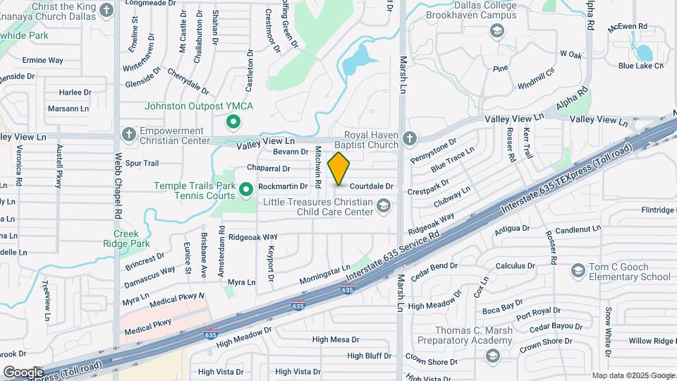 3608 Courtdale Dr Map and Location Details