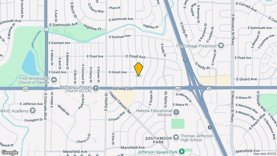 3434 S Forest St Map and Location Details