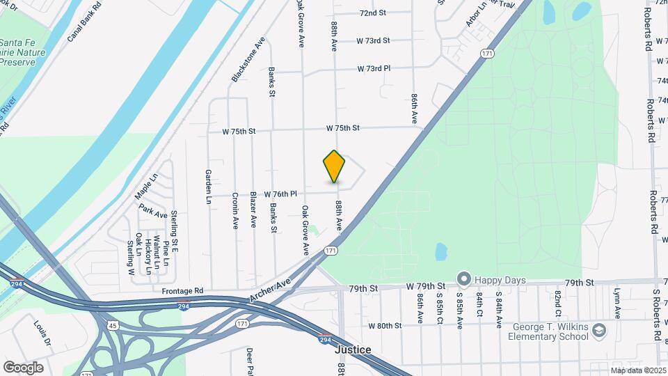 8800 W 76th Pl Mapa y Detalles de la Ubicación