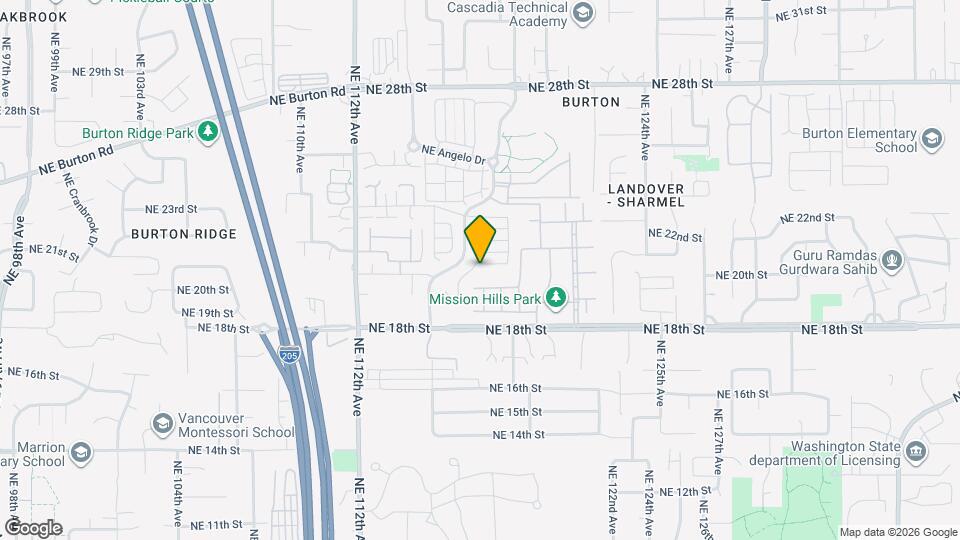 11711 NE 21st Way Map and Location Details