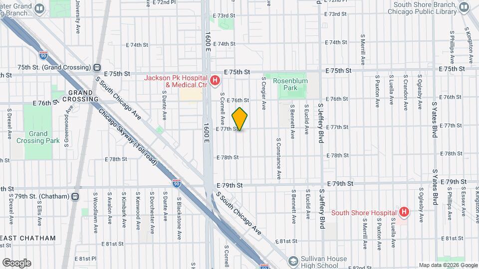 7711 S East End Ave, Unit Apt 3 Mapa y Detalles de la Ubicación