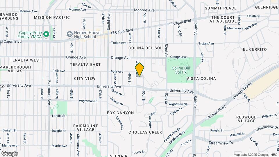 4055 Winona Ave Map and Location Details