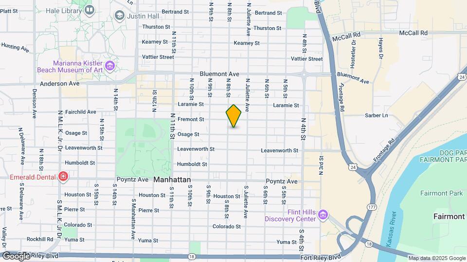 722 Osage St Map and Location Details