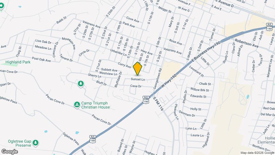 504 Sunset Ln Map and Location Details