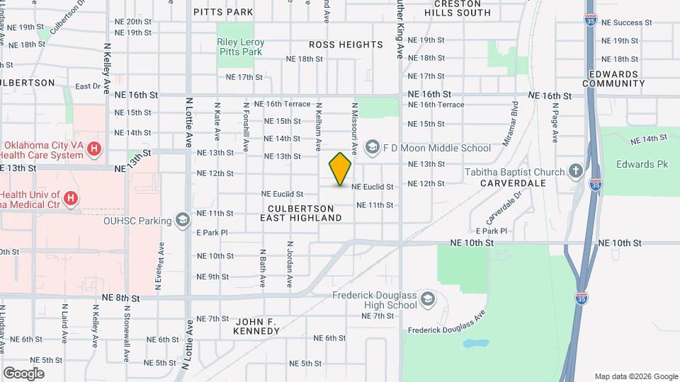 1728 NE Euclid St Map and Location Details