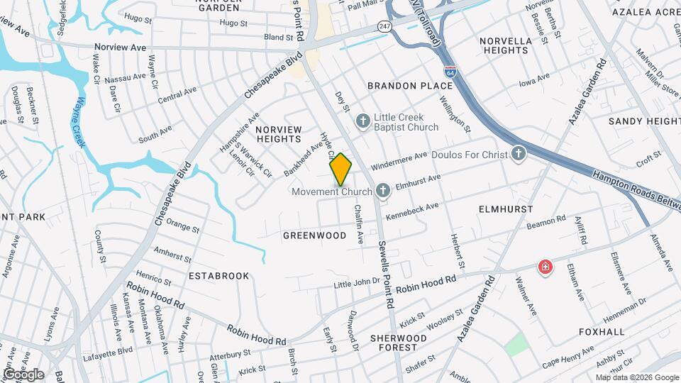 3308 Hyde Cir Map and Location Details