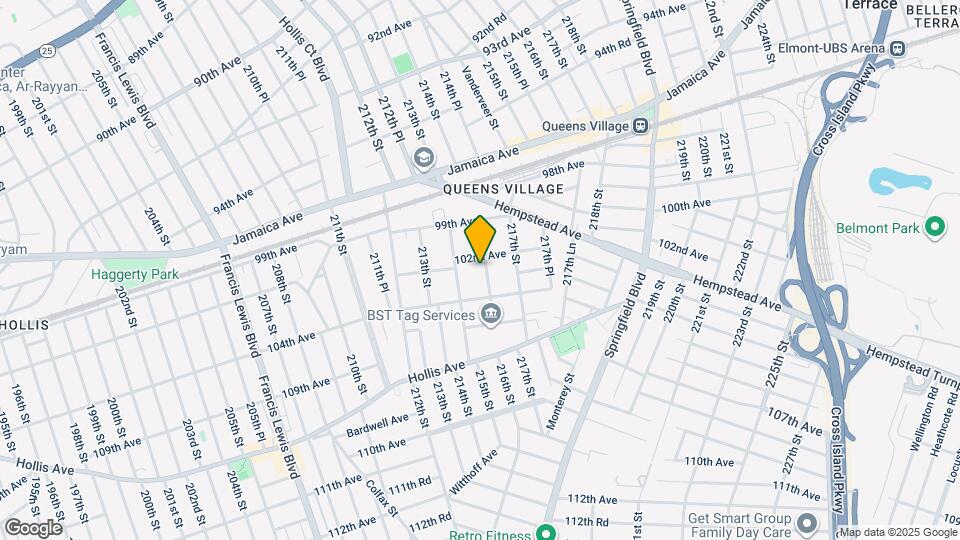 102-12 216th St Map and Location Details
