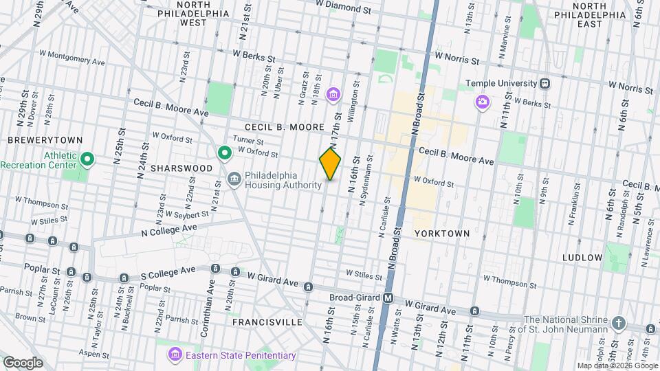 1511 N 17th St Map and Location Details