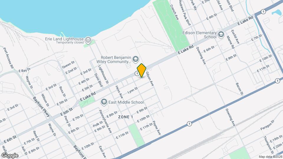 1429 Atkins St Map and Location Details