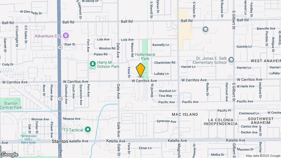 8681 W Cerritos Ave Mapa y Detalles de la Ubicación