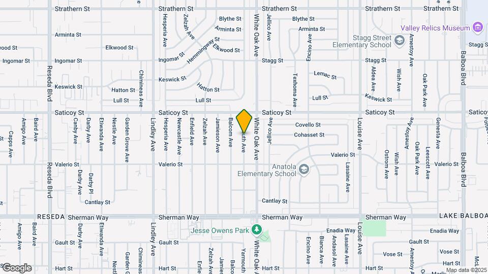 7501 Yarmouth Ave Map and Location Details