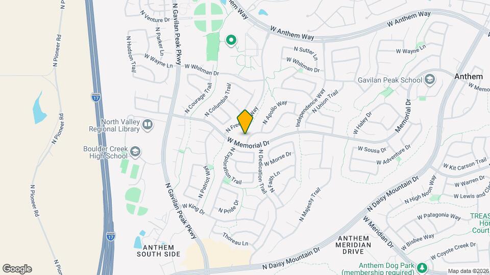 40508 N Territory Trail Mapa y Detalles de la Ubicación