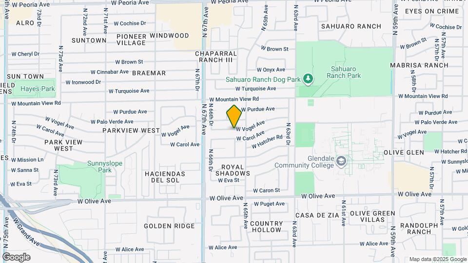 6525 W Vogel Ave Map and Location Details