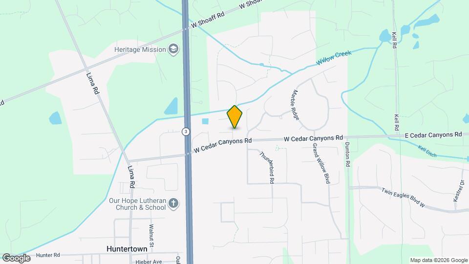 16420 Willow Ridge Trail Map and Location Details