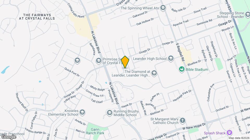 2720 Granite Creek Dr Map and Location Details