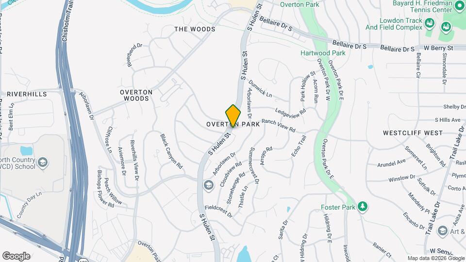 3701 Hulen Park Dr Map and Location Details