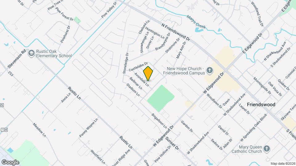 405 Avondale Ln Map and Location Details