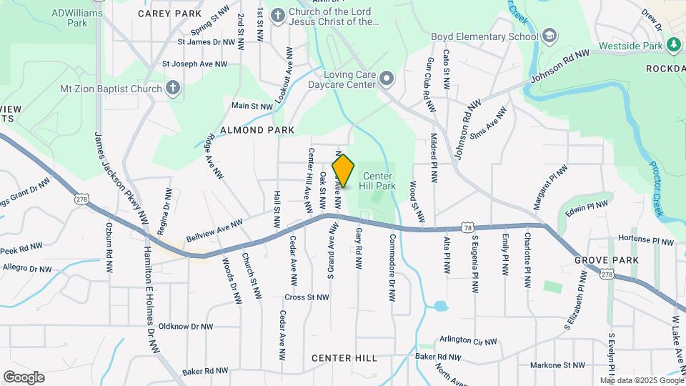 851 N Grand Ave NW Map and Location Details