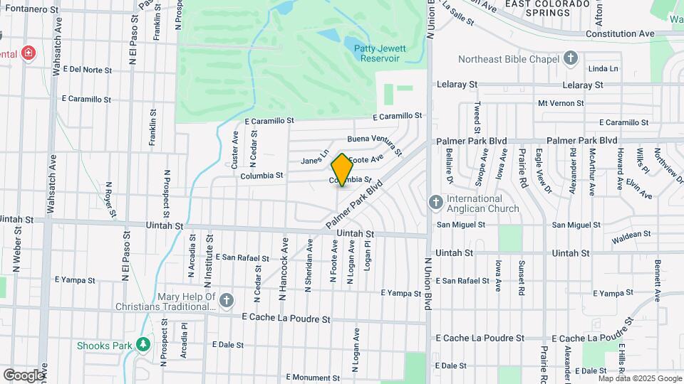 1325 N Foote Ave Map and Location Details