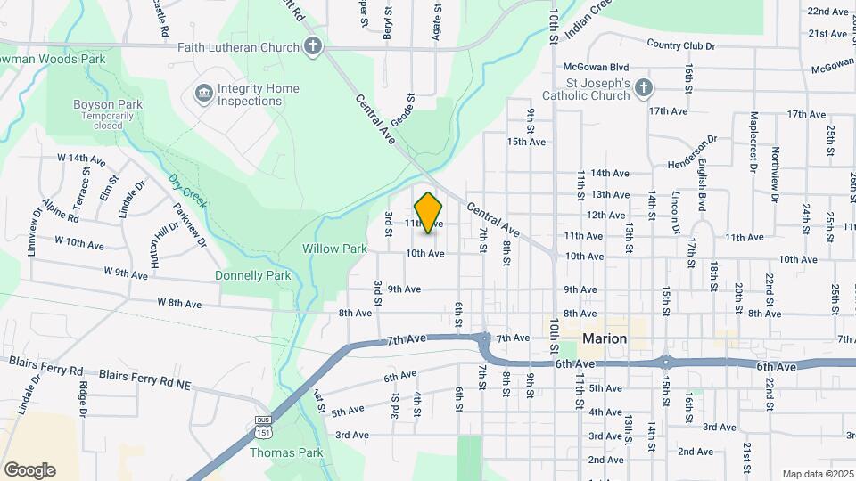 1050 5th St Map and Location Details
