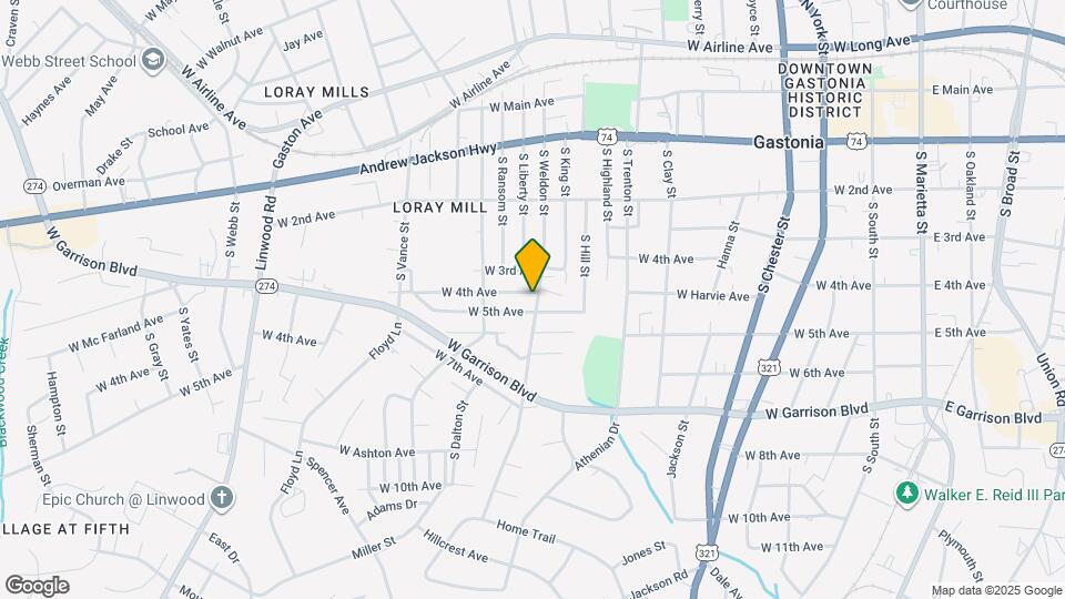 1001 W 4th Ave Map and Location Details