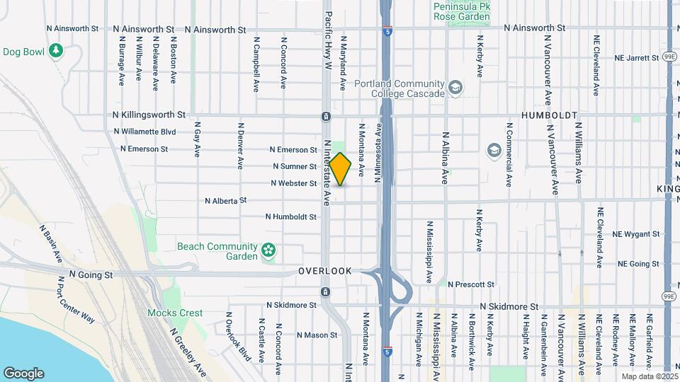 1410 N Webster St Map and Location Details