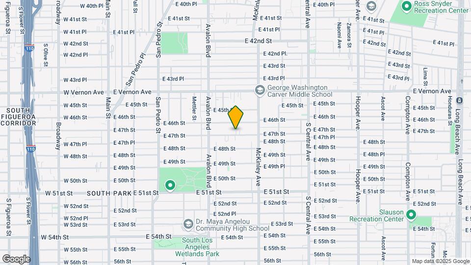 725 E 47th St Mapa y Detalles de la Ubicación