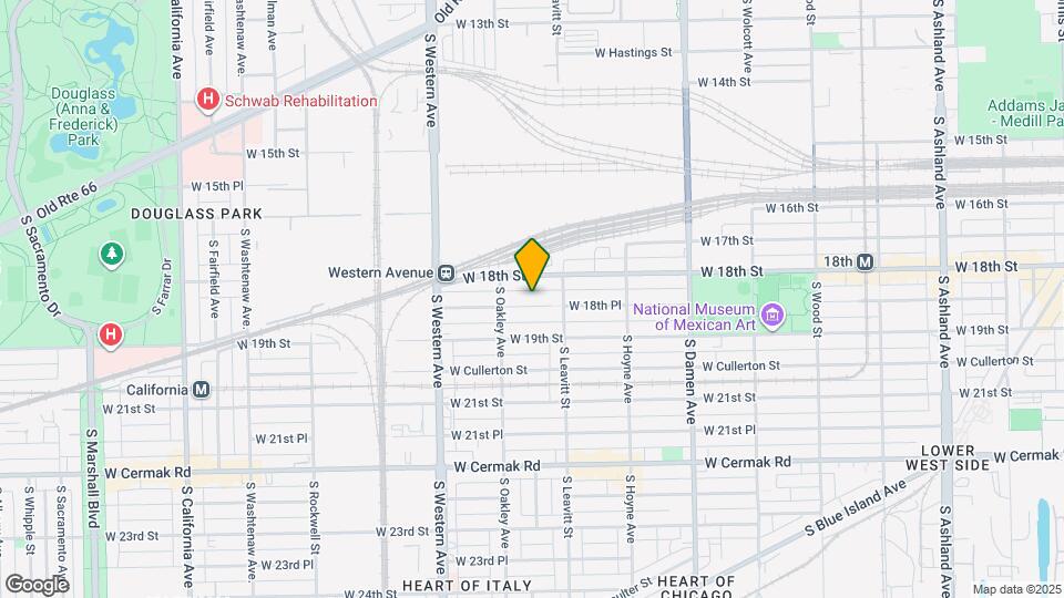 2228 W 18th Pl Map and Location Details