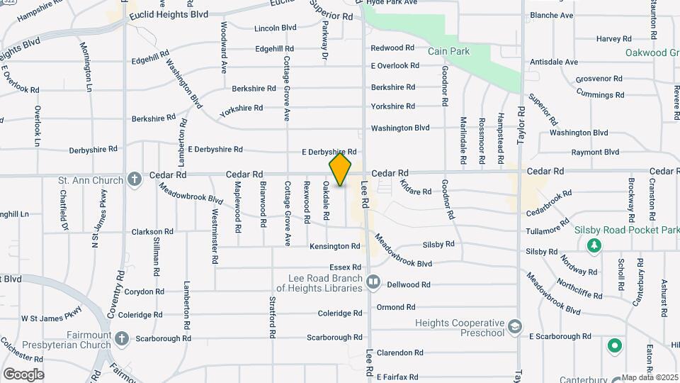 2176 Edgewood Rd Map and Location Details