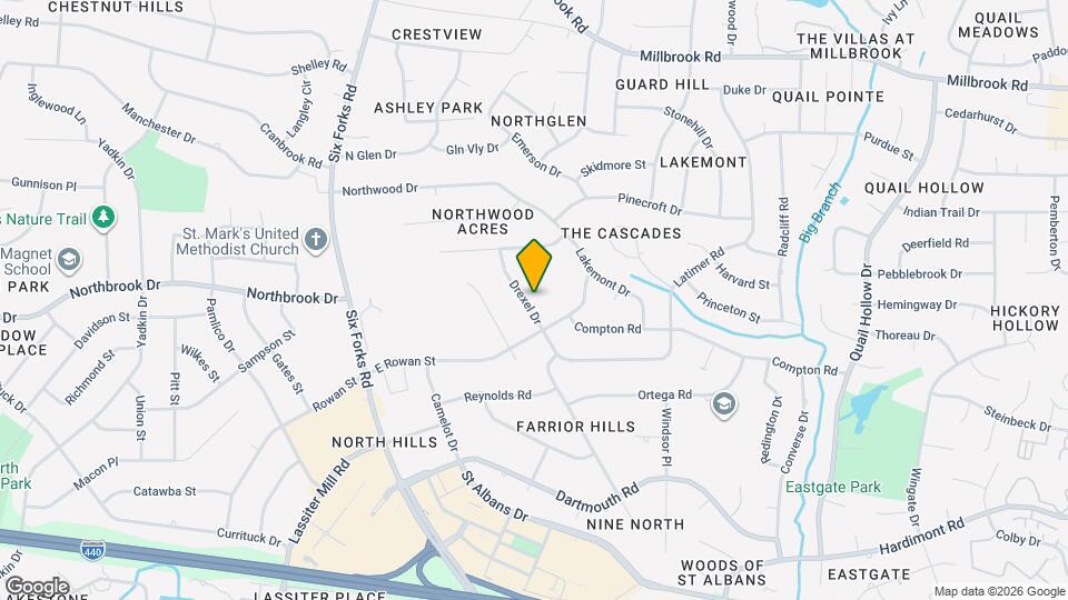 4512 Drexel Dr Map and Location Details