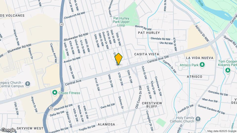 5609-5613 Central Ave NW Map and Location Details
