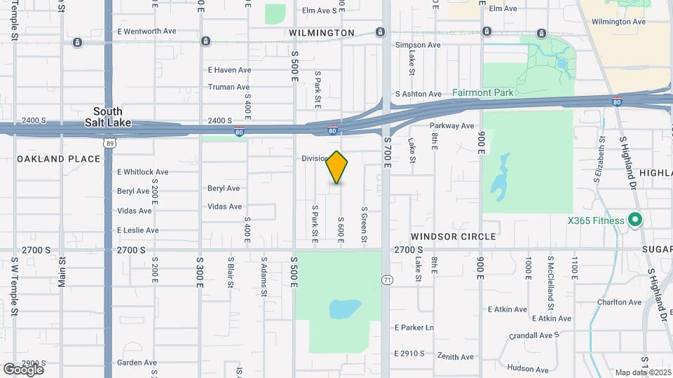 2538 S 600 E Map and Location Details