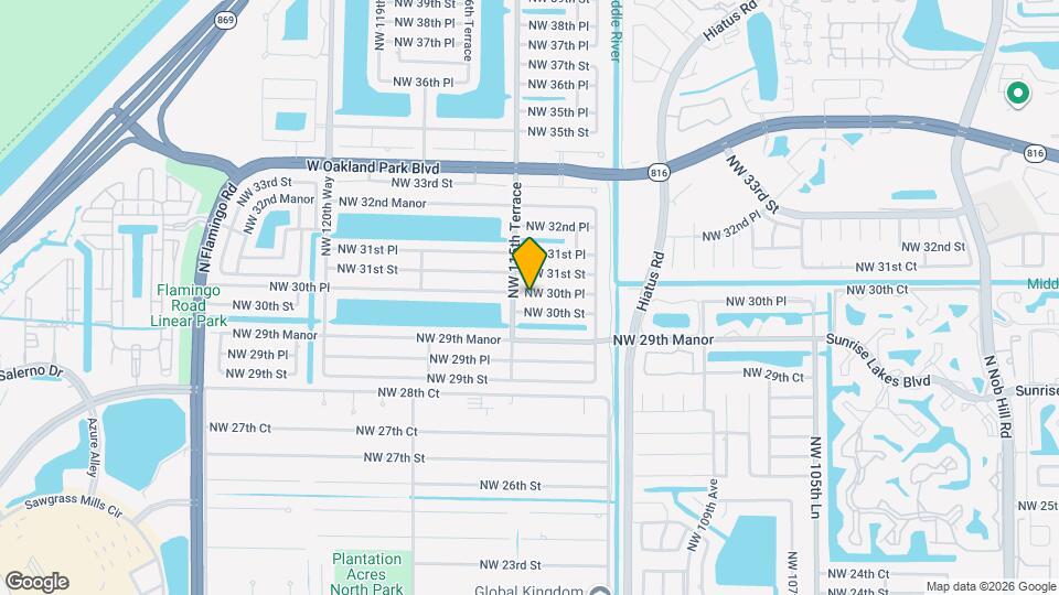11450 NW 30th Pl Mapa y Detalles de la Ubicación