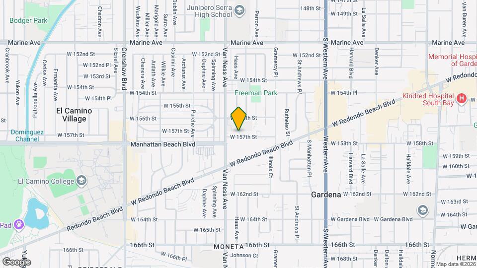 2121 W 157th St, Unit 2 Mapa y Detalles de la Ubicación