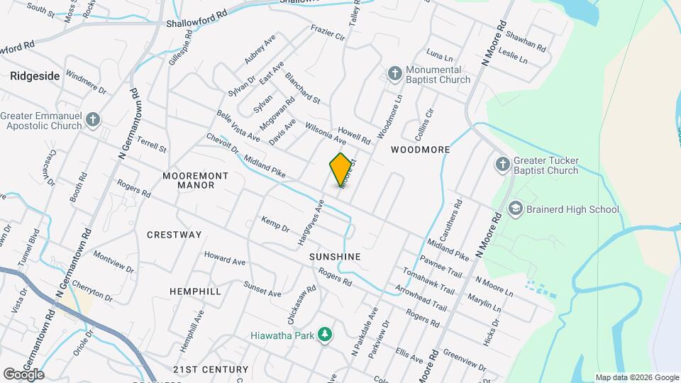 704 Moore St Map and Location Details