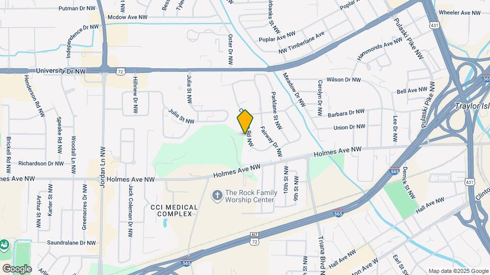 907 Crestline Rd NW Map and Location Details