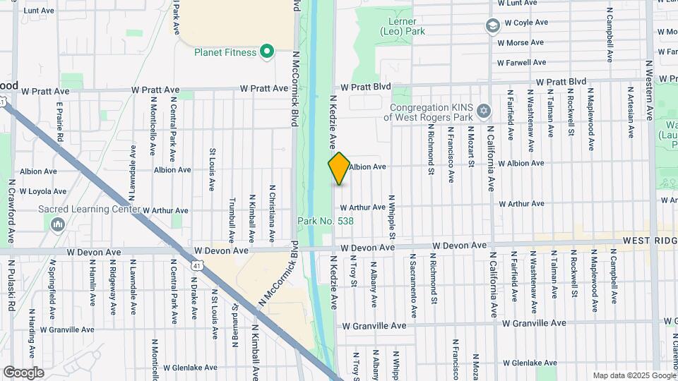 6525 N Kedzie Ave Map and Location Details