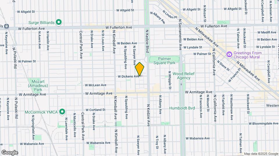 3229 W Dickens Ave, Unit 1 Map and Location Details