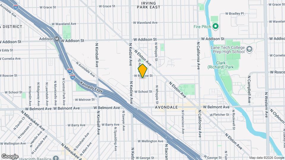 3343 N Troy St Map and Location Details