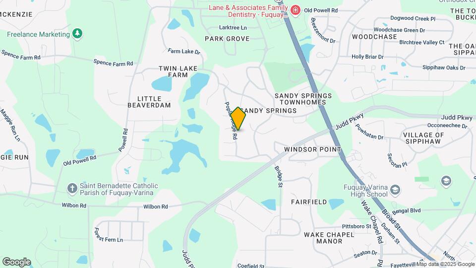 1204 Poplar Ridge Rd Map and Location Details