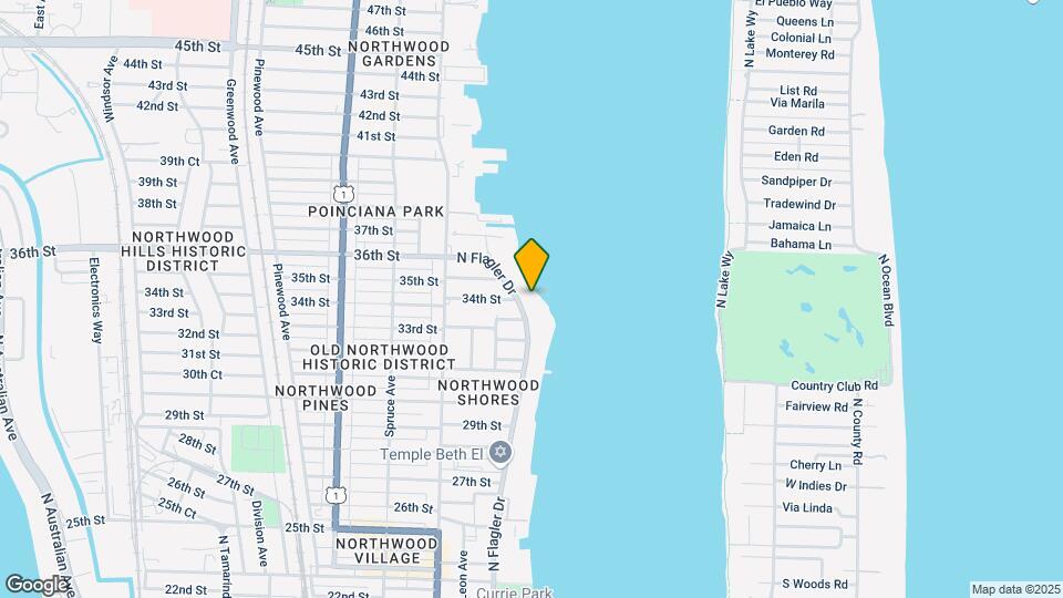 3410 N Flagler Dr Map and Location Details